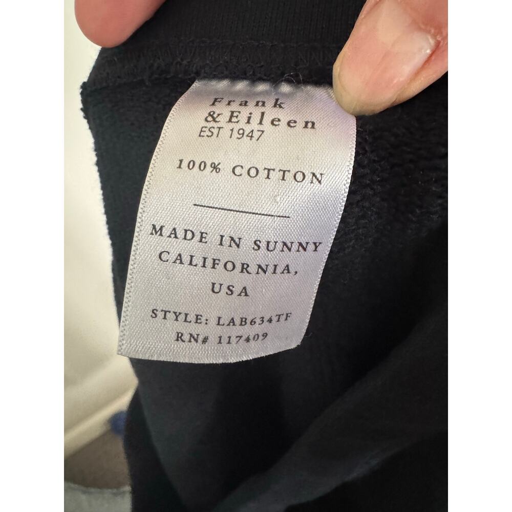 NWOT Frank & Eileen Catherine Triple Fleece Cropped Sweatpants in Black SZ M - Picture 6 of 6